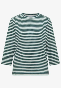 Gestreept shirt met structuur