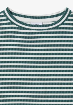 Gestreept shirt met structuur
