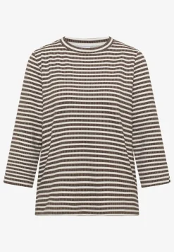 Gestreept shirt met structuur
