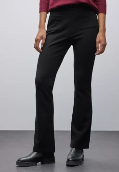 Gestructureerde broek Bootcut