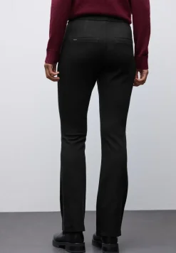 Gestructureerde broek Bootcut