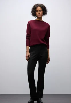 Gestructureerde broek Bootcut