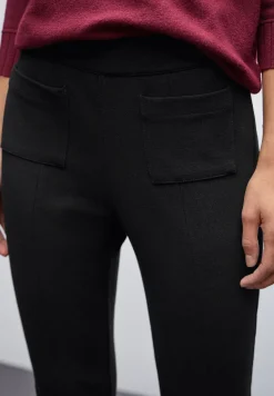 Gestructureerde broek Bootcut