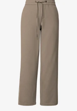 Gestructureerde broek met rechte leg