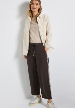 Gestructureerde broek met rechte leg