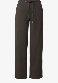 Gestructureerde broek met rechte leg