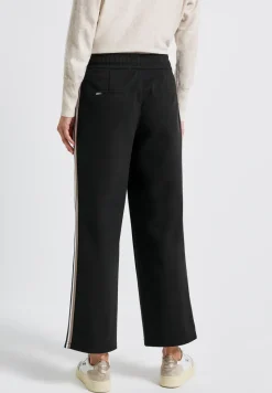 Gestructureerde broek met rechte leg