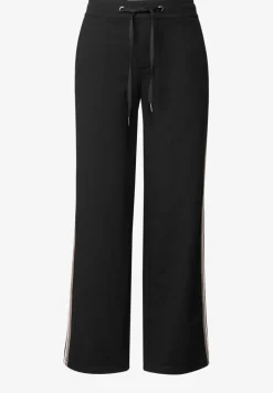 Gestructureerde broek met rechte leg