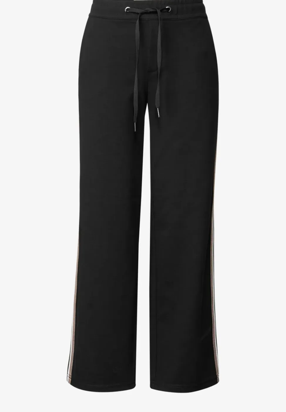 Gestructureerde broek met rechte leg