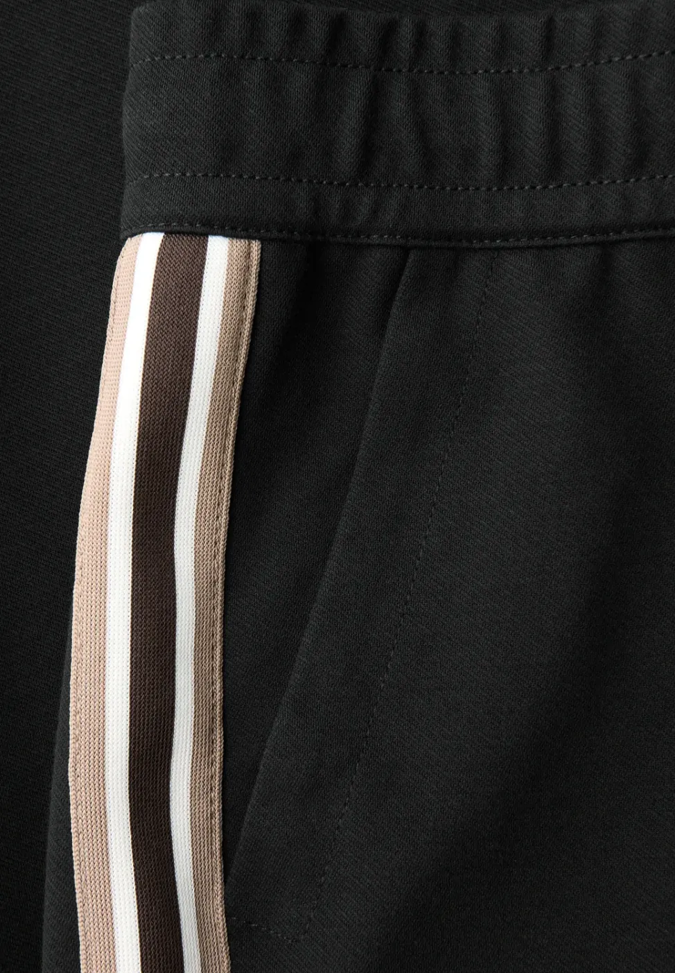 Gestructureerde broek met rechte leg
