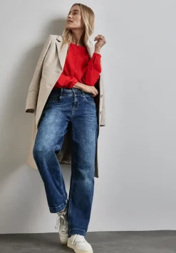 Gestructureerde blouse met borduursel