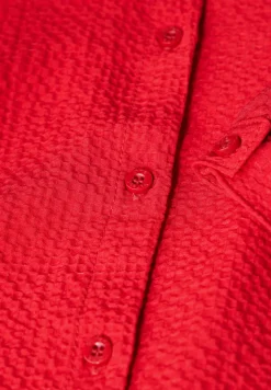 Gestructureerde blouse met borduursel