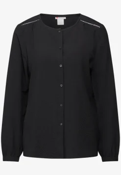 Gestructureerde blouse met borduursel
