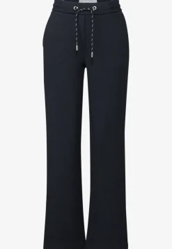 Gestructureerde broek met rechte leg
