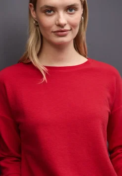 Gestructureerd gemengd shirt