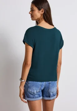 Gestructureerd gemengd shirt