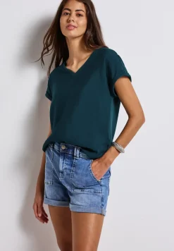 Gestructureerd gemengd shirt