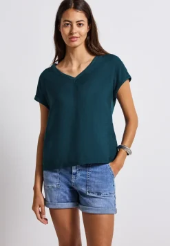 Gestructureerd gemengd shirt
