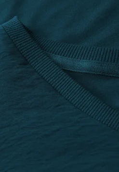 Gestructureerd gemengd shirt