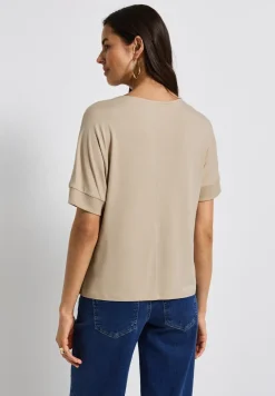 Gestructureerd gemengd shirt