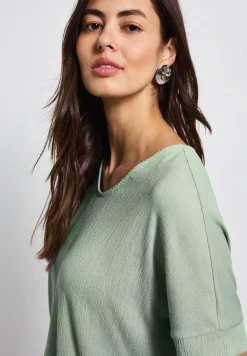 Gestructureerd gemengd shirt