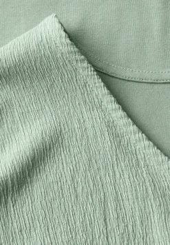 Gestructureerd gemengd shirt