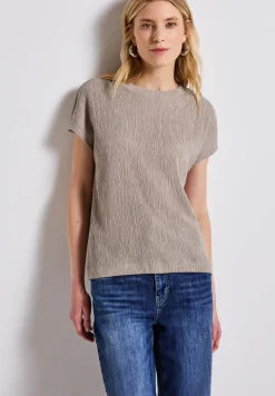 Gestructureerd gemengd shirt