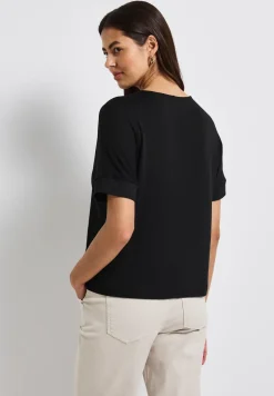 Gestructureerd gemengd shirt