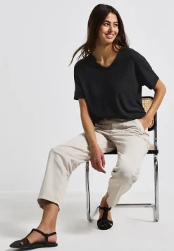 Gestructureerd gemengd shirt