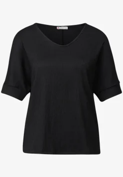 Gestructureerd gemengd shirt
