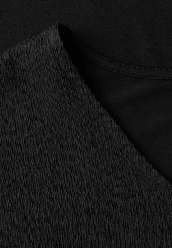 Gestructureerd gemengd shirt