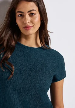 Gestructureerd gemengd shirt