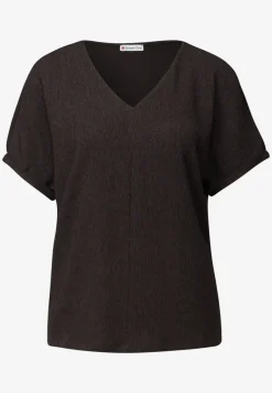 Gestructureerd gemengd shirt
