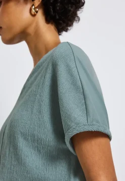 Gestructureerd gemengd shirt