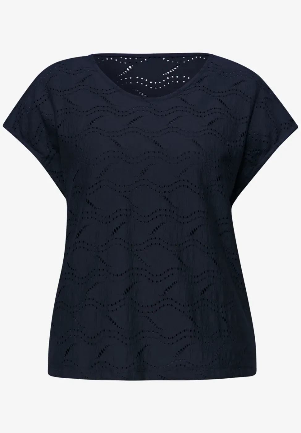 Gestructureerd gemengd shirt