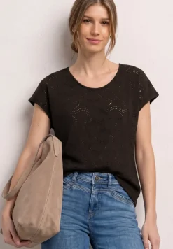 Gestructureerd gemengd shirt
