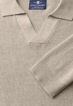 Gestructureerd poloshirt