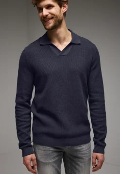 Gestructureerd poloshirt