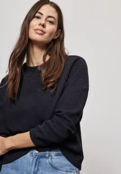 Gestructureerd shirt met col