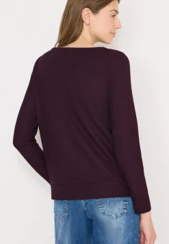 Getextureerd shirt met lange mouwen