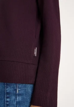Getextureerd shirt met lange mouwen