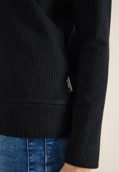 Getextureerd shirt met lange mouwen