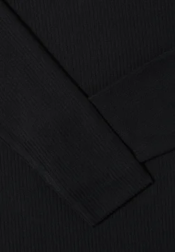 Getextureerd shirt met lange mouwen