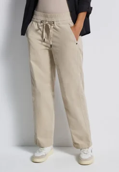 Gewassen look corduroy broek