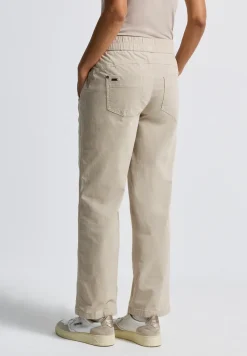 Gewassen look corduroy broek
