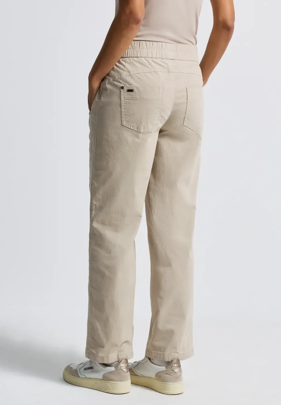 Gewassen look corduroy broek
