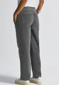 Gewassen look corduroy broek