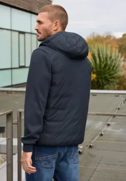 Gewatteerd jack met sweatmouwen