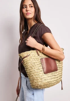 Geweven mand-look tas
