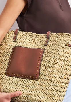 Geweven mand-look tas